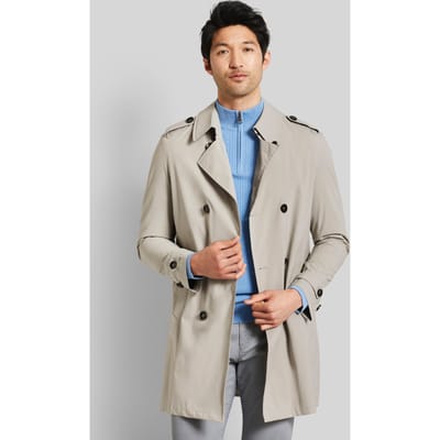 Bugatti Herren Trenchcoat met tailleband