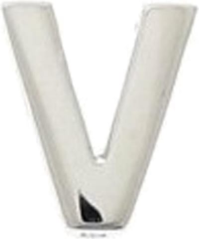 The Jewelry Collection Hanger Letter V - Zilver