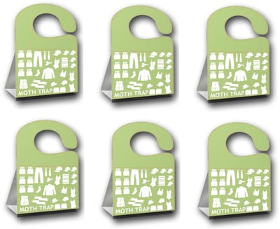 Mottenval – Set van 6 Stuks – Feromoonvallen voor Monitoring – Geurloos – Voor Kledingkasten & Opbergruimtes