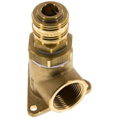 Messing DN 7.2 (Euro) Luchtkoppeling Snelkoppeling G 3/4 inch Binnendraad Wandmontage - CLS7-F-B-PL-034