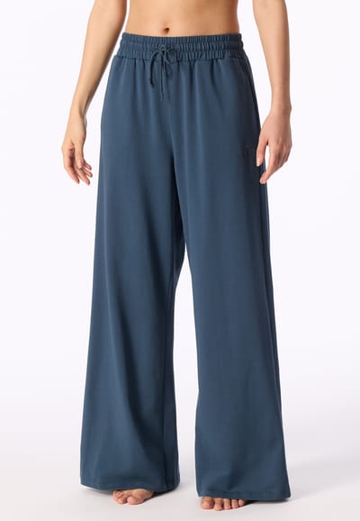 Langere broek van Heavy Single Jersey, diepblauw - Mix+ Relax 34