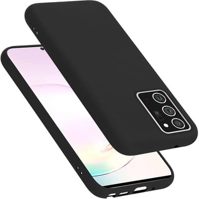 Cadorabo Hoesje geschikt voor Samsung Galaxy NOTE 20 PLUS in LIQUID ZWART - Beschermhoes gemaakt van flexibel TPU silicone Case Cover