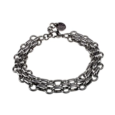 Bredte Armband Unisex - Gepolijst Roestvrij Staal - Schakelsarmband - Handgemaakt door esde2