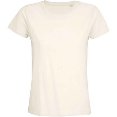 SOLS Dames/Dames Pioneer Organic T-shirt (Gebroken wit)