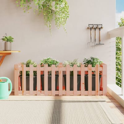 vidaXL - Plantenbak - verhoogd - hekontwerp - 150x50x50 - cm - massief - douglashout