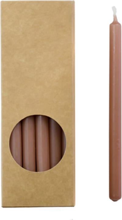 Rustik Lys - Potloodkaarsen - EXTRA SMAL -  1,2 CM -Brique - 20 stuks - 1,2 x 17.5cm