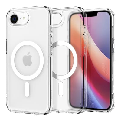 Spigen Ultra Hybrid MagFit - Hoesje Geschikt voor Apple iPhone 17e / 16e - Compatibel met MagSafe / Qi2 - Back Cover Frost Wit