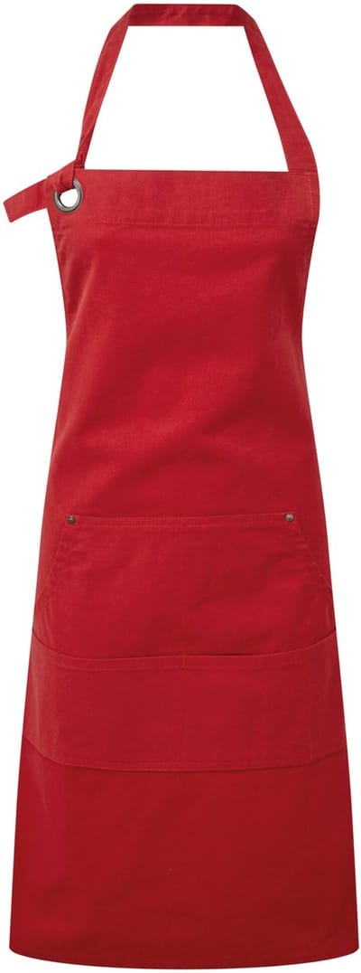 Schort/Tuniek/Werkblouse Unisex One Size Premier Red 100% Katoen