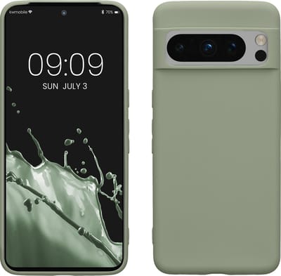 kwmobile telefoonhoesje geschikt voor Google Pixel 8 Pro - Hoesje voor smartphone - Back cover in grijsgroen