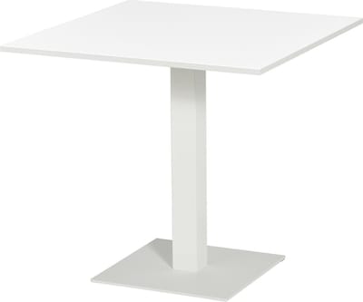 T60 - Kolomtafel Vierkant - 70x70 - 74cm hoogte - Wit - Wit Frame (Fair Furniture Group – Nederlands Familiebedrijf)