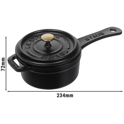STAUB SPECIALITIES - Mini steelpan - Ø 100mm - Gietijzer - Zwart