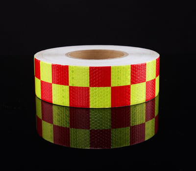 3 rollen reflecterende stickers 5 cm x 3 m waterdichte reflecterende veiligheidsmarkeringstape, reflecterende tape met hoge zichtbaarheid, geen residu reflecterende waarschuwingstape voor vrachtwagens, opleggers en auto's