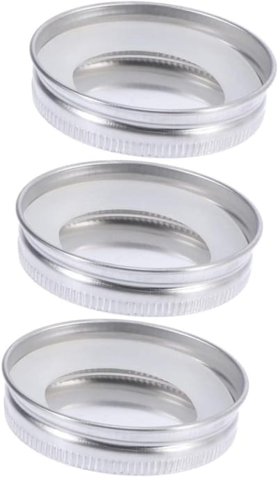 Roestvrijstalen Deksel - Pot Deksel - Voedsel Opslag - Lekvrije Afsluiting - 7.2 cm Doorsnede - Zilver