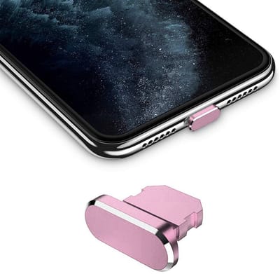 Cadorabo Beschermende Kap geschikt voor iPhone in ROZE - Stof Beschermende Stop geschikt voor het Laden Haven Stofdicht