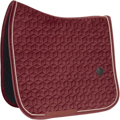 Kentucky Horsewear - Velvet Zadeldoek - Zadeldekje - Jumping - Bordeaux