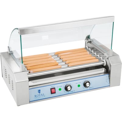 Royal Catering Hotdog Grill - 7 rollers - Roestvrij staal 10010479