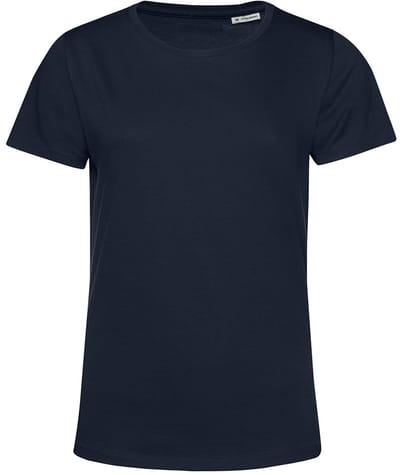B&C Dames/dames E150 Organic T-Shirt met korte mouwen (Marine)