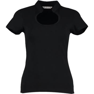 T-shirt met sleutelgat halslijn Kustom Kit