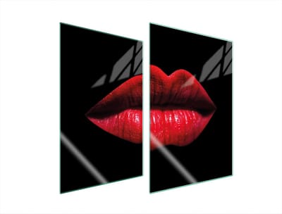 TMK ArtDeko Serie - Glazen Beschermplaat - 2x35x52 cm - Veilige en Hygiënische Snijplank - Modern Design