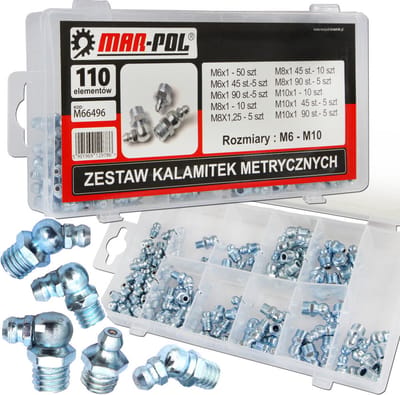 Vetnippel Set (maat - M6 tot M10 ) - 110 delig