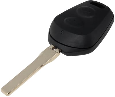 Dailygoods - 2 Knop Afstandsbediening Sleutelhanger Case Ongesneden Blade