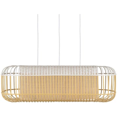 Forestier Bamboe oval L hanger Naturel wit