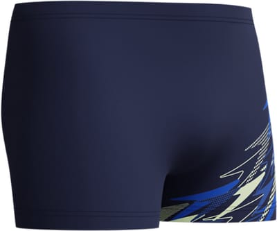 Speedo Medley Logo Aquashort Heren - Strakke Zwemshort Heren - Vormvaste Zwemboxer Heren - Sportzwembroek Heren met Trekkoord - Marine/Blauw - XS