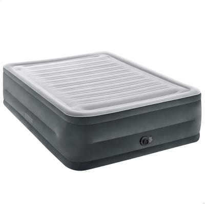 Luchtbed 2 persoons met ingebouwde pomp zacht comfort matras opblaasbaar bed 152x203x56 cm voor thuis en camping