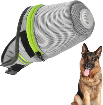 Muilkorf voor Grote Honden | Anti-Bijt Muilkorf voor Buitengebruik | Mondschild voor Puppy | Voor Kleine, Middelgrote en Grote Honden – Voor Blaf- en Liktraining – (M)