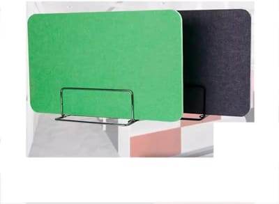 Bureau Privacy Divider, Akoestisch Vrijstaand Bureau Privacy Paneel Bureau Divider Bureau Partitie Geluidsreducerende Geluidsdichte Dividers Met Steunvoeten Voor Klaslokaal Tafel (Groen, 30X