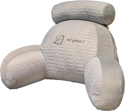Leeskussen Bed - Rugsteun Kussen - Ontspannen Lezen - Afneembare Hoes - 60x45x20 cm - Kat