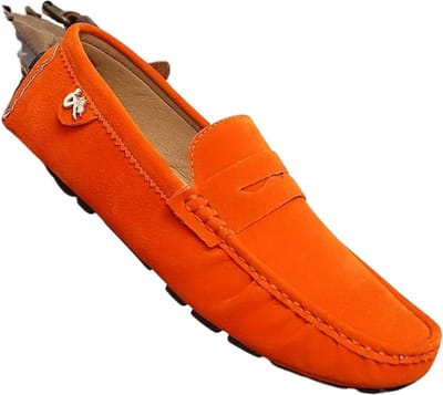 Bovista Loafers Dames - Met Hak - Damesschoenen - Instappers - Oranje - Maat 35.5