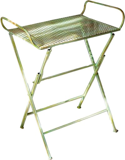 Opvouwbare Werktafel - Potbank Tuin - Planten Verpotten - Lichtgewicht Metaal - 74x40x62cm - Groen
