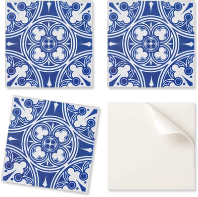 Zelfklevende vinyltegels met bedrukt patroon en geometrische motieven, 20x20x20 cm