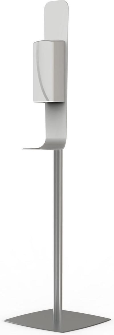MOOR Hygiëne stand met automatische gel dispenser -  desinfectie zuil - handsfree - desinfectie paal - hygiëne station -