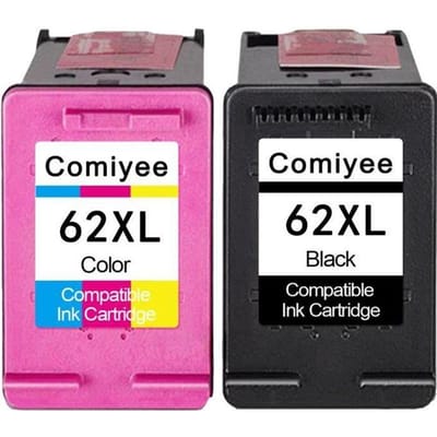 2 Cartouches d'encre Compatible pour HP 62 XL 62XL Compatible pour Envy 5540 5541 5542 5544 5545 5546 5547 5640 5642 5660 7640 8000