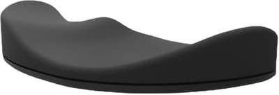 SnelShoppen - Ergonomische Zwarte Muismat met Polssteun, Silicone, 10 x 4 x 1.8 cm, Ideaal voor Thuis en Kantoor