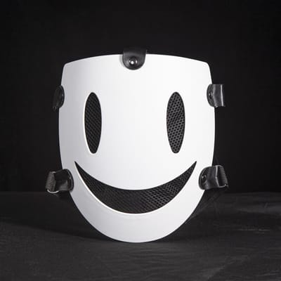 Rollenspel Lachend Gezicht Cosplay Feestmasker Anime Masker Kostuum Accessoires Carnavalsmasker Halloween Doe-het-zelf Versieren Feestdecoraties white