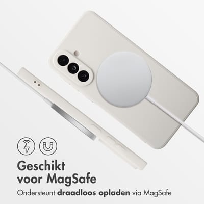 imoshion Hoesje - Geschikt voor Samsung Galaxy A36 - Color Backcover met Magnetische Ring - Beige