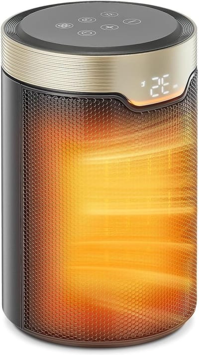 Elektrische Radiator - Verwarming Toren - Badkamer Verwarmen - 1500 Watt Warmte - Tafelbladmontage - Zwart