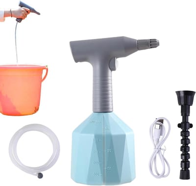 Elektrische Vernevelaar - Automatische Plantenspuit - Planten Verzorgen - Verstelbaar Mondstuk - 1 Liter Capaciteit - Blauw