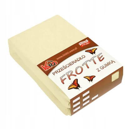Karo Frotte Hoeslaken met Elastiek 140x200 cm Crème