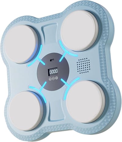 Muziek Boksmachine - Wand Bokser - Thuis Training - Slimme Reactie Trainer - 27.5 x 27.5 cm - Blauw
