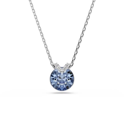 Swarovski Bella Gepersonaliseerd Ontwerp Gelukskristal Ketting Unisex ketting Blauw 5734232 Box (Random Color) white