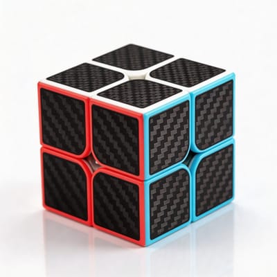 Qiyi 2x2 Carbon – Speedcube | Snel, Soepel & Duurzaam – Klassieke Speed Cube - Puzzelkubus voor Jong & Oud - Fidget - Fidget Cube - Fidget Toys