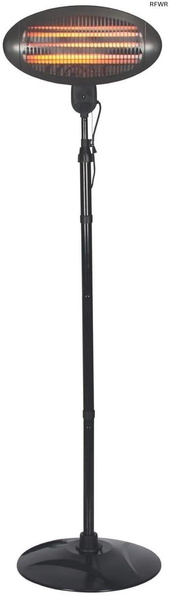 RFWR® Terrasverwarmer met 3 warmteniveaus, hoogtes verstelbaar en kantelbeveiliging