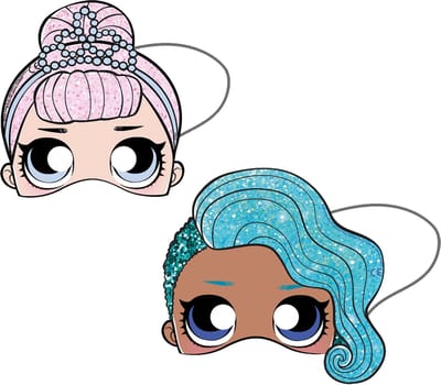 Procos Masker Lol Glitterati Karton 6 Stuks One-size