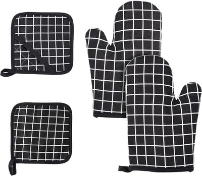 Luxe ovenwanten set – Keukenhulp  Keuken Textiel – Oven Accessiores – Oven Gloves