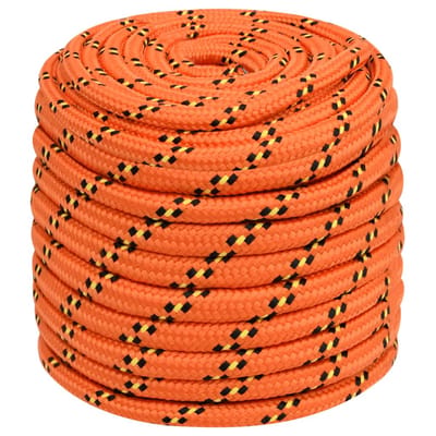 vidaXL - Boottouw - 16 - mm - 25 - m - polypropyleen - oranje