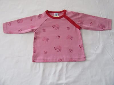 Petit Bateau - T-shirt lange mouw - Meisje - Rose - 1 1aar 74
